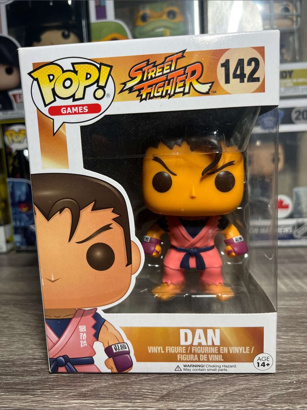 Funko Pop! Street Fighter Dan in Pink and Orange